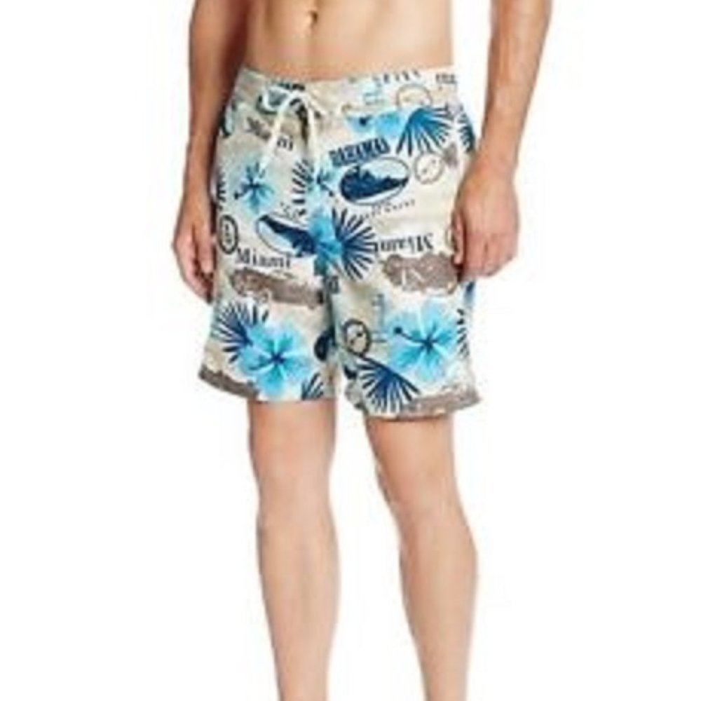 NWT CARIBBEAN JOE Aqua Swim Trunks XL